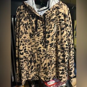 Juicy couture 1x leopard hoodie sweatshirt spring designer
